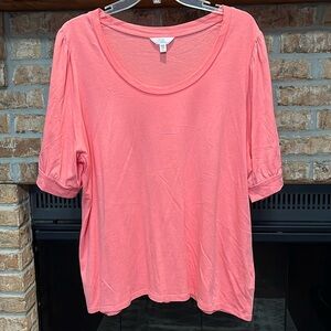NWOT Time and Tru puff sleeve top